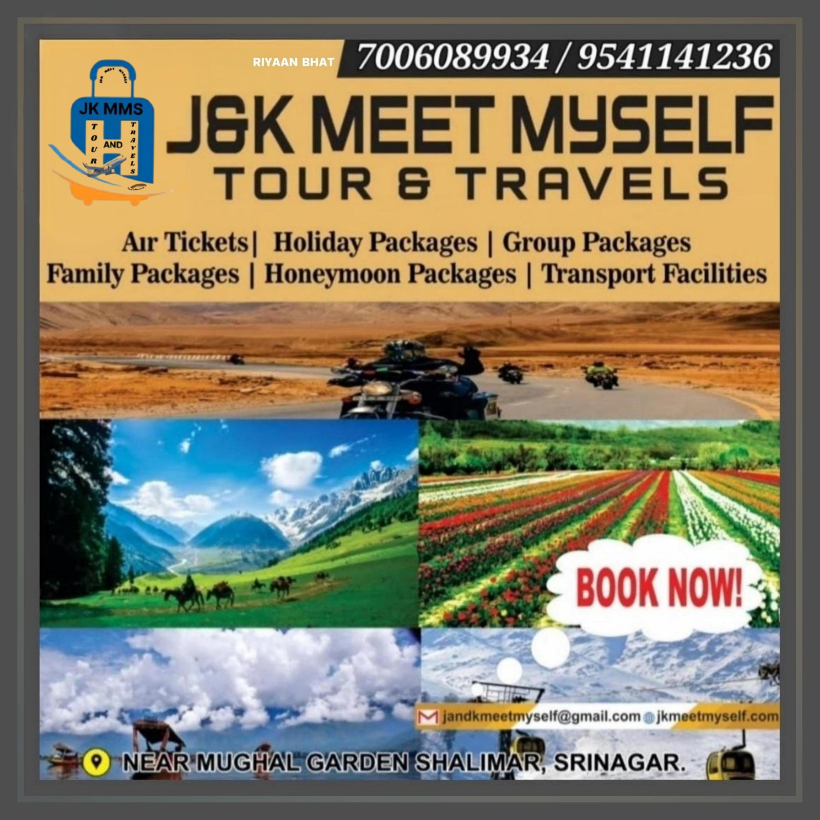 J&K MEET MYSELF TOUR AND TRAVELS